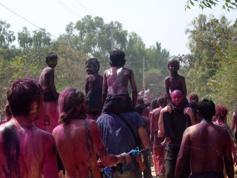 The foreigners didn't hold back with the colours.